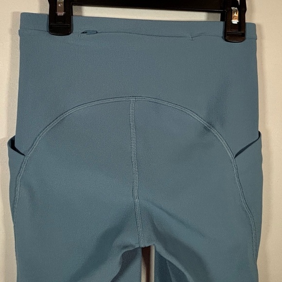 Lululemon Fast and Free Ribbed Nulux High-Rise Leggings Blue Size 4 - Picture 7 of 15